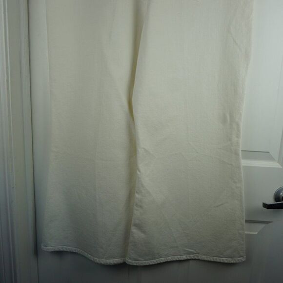 New Frame Le Palazzo Double Waistband Crop Wide Leg Jeans in Au Natural Clean 34 - Picture 12 of 15